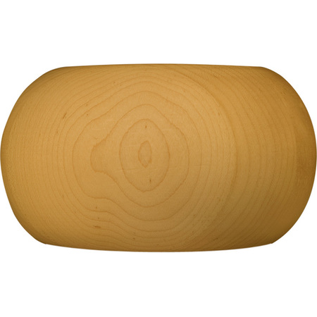 OSBORNE WOOD PRODUCTS 3 x 5 Non-Fluted Round Bun Foot in Beech 4005BCH